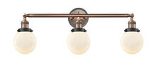  205BP-ACBK-G201-6 - Beacon - 3 Light - 30 inch - Antique Copper - Bath Vanity Light