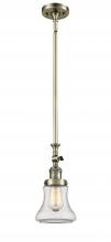  206-AB-G192 - Bellmont - 1 Light - 6 inch - Antique Brass - Stem Hung - Mini Pendant