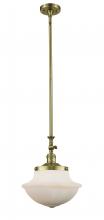  206-AB-G541 - Oxford - 1 Light - 12 inch - Antique Brass - Stem Hung - Mini Pendant