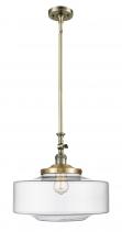  206-AB-G692-16 - Bridgeton - 1 Light - 16 inch - Antique Brass - Stem Hung - Mini Pendant