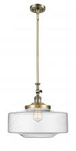  206-AB-G694-16 - Bridgeton - 1 Light - 16 inch - Antique Brass - Stem Hung - Mini Pendant