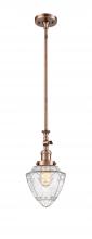  206-AC-G664-7 - Bullet - 1 Light - 7 inch - Antique Copper - Stem Hung - Mini Pendant