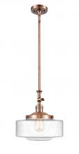  206-AC-G694-12 - Bridgeton - 1 Light - 12 inch - Antique Copper - Stem Hung - Mini Pendant