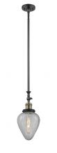  206-BAB-G165 - Geneseo - 1 Light - 7 inch - Black Antique Brass - Stem Hung - Mini Pendant