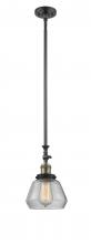  206-BAB-G172 - Fulton - 1 Light - 7 inch - Black Antique Brass - Stem Hung - Mini Pendant