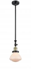  206-BAB-G321 - Olean - 1 Light - 7 inch - Black Antique Brass - Stem Hung - Mini Pendant