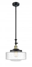  206-BAB-G694-12 - Bridgeton - 1 Light - 12 inch - Black Antique Brass - Stem Hung - Mini Pendant