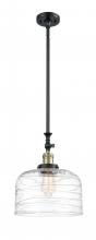  206-BAB-G713-L - Bell - 1 Light - 12 inch - Black Antique Brass - Stem Hung - Mini Pendant