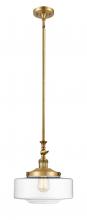  206-BB-G692-12 - Bridgeton - 1 Light - 12 inch - Brushed Brass - Stem Hung - Mini Pendant