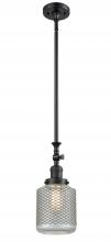  206-BK-G262 - Stanton - 1 Light - 6 inch - Matte Black - Stem Hung - Mini Pendant