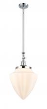  206-PC-G661-12 - Bullet - 1 Light - 12 inch - Polished Chrome - Stem Hung - Mini Pendant