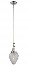  206-PN-G165 - Geneseo - 1 Light - 7 inch - Polished Nickel - Stem Hung - Mini Pendant