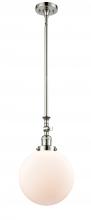  206-PN-G201-10 - Beacon - 1 Light - 10 inch - Polished Nickel - Stem Hung - Mini Pendant