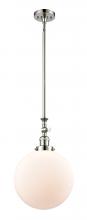  206-PN-G201-12 - Beacon - 1 Light - 12 inch - Polished Nickel - Stem Hung - Mini Pendant