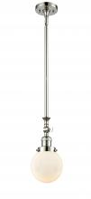  206-PN-G201-6 - Beacon - 1 Light - 6 inch - Polished Nickel - Stem Hung - Mini Pendant