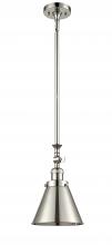  206-PN-M13-PN - Appalachian - 1 Light - 8 inch - Polished Nickel - Stem Hung - Mini Pendant