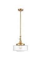  206-SG-G692-12 - Bridgeton - 1 Light - 12 inch - Satin Gold - Stem Hung - Mini Pendant