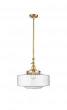  206-SG-G692-16 - Bridgeton - 1 Light - 16 inch - Satin Gold - Stem Hung - Mini Pendant