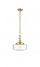  206-SG-G694-12 - Bridgeton - 1 Light - 12 inch - Satin Gold - Stem Hung - Mini Pendant