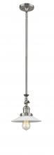  206-SN-G1 - Halophane - 1 Light - 9 inch - Brushed Satin Nickel - Stem Hung - Mini Pendant