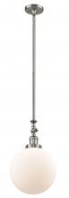  206-SN-G201-10 - Beacon - 1 Light - 10 inch - Brushed Satin Nickel - Stem Hung - Mini Pendant