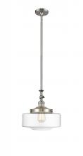  206-SN-G692-12 - Bridgeton - 1 Light - 12 inch - Brushed Satin Nickel - Stem Hung - Mini Pendant