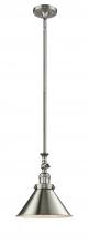  206-SN-M10-SN - Briarcliff - 1 Light - 10 inch - Brushed Satin Nickel - Stem Hung - Mini Pendant