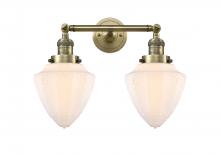  208-AB-G661-7 - Bullet - 2 Light - 18 inch - Antique Brass - Bath Vanity Light