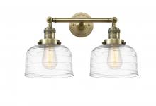  208-AB-G713-LED - Bell - 2 Light - 19 inch - Antique Brass - Bath Vanity Light