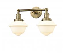  208-BB-G531-LED - Oxford - 2 Light - 17 inch - Brushed Brass - Bath Vanity Light