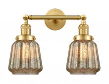  208-SG-G146-LED - Chatham - 2 Light - 16 inch - Satin Gold - Bath Vanity Light