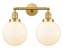  208-SG-G201-8-LED - Beacon - 2 Light - 19 inch - Satin Gold - Bath Vanity Light