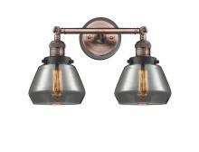  208BP-ACBK-G173 - Fulton - 2 Light - 17 inch - Antique Copper - Bath Vanity Light