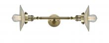  208L-AB-G2-LED - Halophane - 2 Light - 9 inch - Antique Brass - Bath Vanity Light