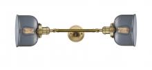  208L-BB-G73-LED - Bell - 2 Light - 8 inch - Brushed Brass - Bath Vanity Light