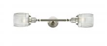  208L-SN-G302-LED - Colton - 2 Light - 6 inch - Brushed Satin Nickel - Bath Vanity Light