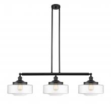  213-BK-G692-12 - Bridgeton - 3 Light - 44 inch - Matte Black - Stem Hung - Island Light