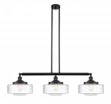  213-BK-G694-12 - Bridgeton - 3 Light - 44 inch - Matte Black - Stem Hung - Island Light