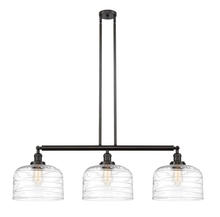  213-OB-G713-L - Bell - 3 Light - 42 inch - Oil Rubbed Bronze - Stem Hung - Island Light