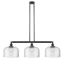  213-OB-G72-L - Bell - 3 Light - 42 inch - Oil Rubbed Bronze - Stem Hung - Island Light