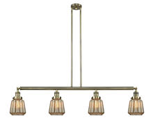  214-AB-G146 - Chatham - 4 Light - 51 inch - Antique Brass - Stem Hung - Island Light