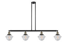  214-BAB-G534-LED - Oxford - 4 Light - 52 inch - Black Antique Brass - Stem Hung - Island Light