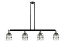  214-BAB-G54-CE - Bell Cage - 4 Light - 50 inch - Black Antique Brass - Stem Hung - Island Light