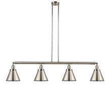  214-PN-M13-PN-LED - Appalachian - 4 Light - 52 inch - Polished Nickel - Stem Hung - Island Light