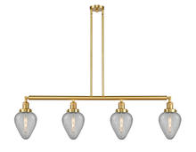 Innovations Lighting 214-SG-G165-LED - Geneseo - 4 Light - 52 inch - Satin Gold - Stem Hung - Adjustable Island Light