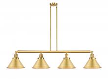  214-SG-M10-SG - Briarcliff - 4 Light - 55 inch - Satin Gold - Stem Hung - Island Light