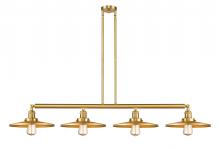Innovations Lighting 214-SG-MFR-SG-12-LED - Appalachian - 4 Light - 57 inch - Satin Gold - Stem Hung - Adjustable Island Light
