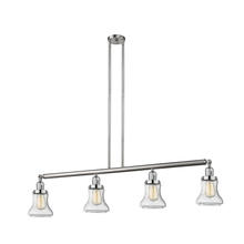  214-SN-G194-LED - Bellmont - 4 Light - 51 inch - Brushed Satin Nickel - Stem Hung - Island Light