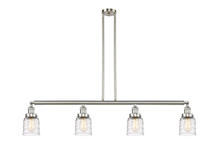  214-SN-G513 - Bell - 4 Light - 50 inch - Brushed Satin Nickel - Stem Hung - Island Light