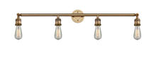  215-BB-LED - Bare Bulb - 4 Light - 42 inch - Brushed Brass - Bath Vanity Light